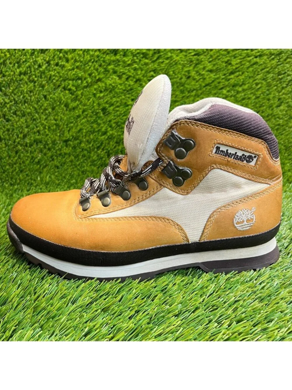 Timberland Euro Hiker Mens Size 7.5 Brown Classic Outdoor Lace Up Nubuck Boots